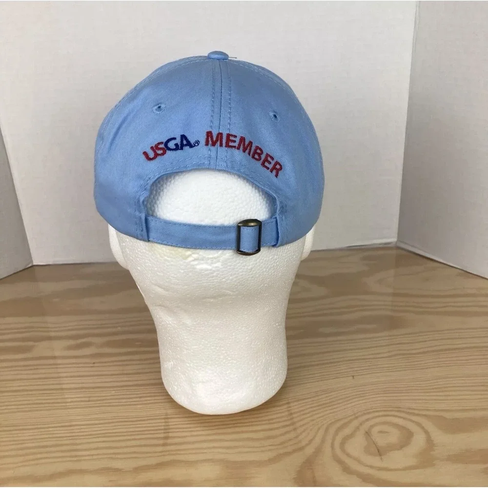 Pebble Beach 2019 U.S. Open Hat Strapback Golf Blue Cap Tree Logo USGA Member